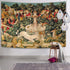 Semtomn Tapestry Artwork Wall Hanging, Unicorn Tapestries, Medieval Hunt, 60x80 Inches Home Decor