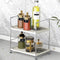 kaileyouxiangongsi Plastic/Metal 2-Tier Freestanding Stackable Organizer Shelf for Bathroom Countertop and Kitchen