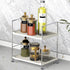 kaileyouxiangongsi Plastic/Metal 2-Tier Freestanding Stackable Organizer Shelf for Bathroom Countertop and Kitchen