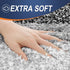 OLANLY Bathroom Rug Mat 30x20, Extra Soft Microfiber Non-Slip Plush Shaggy Bath Carpet for Bathroom