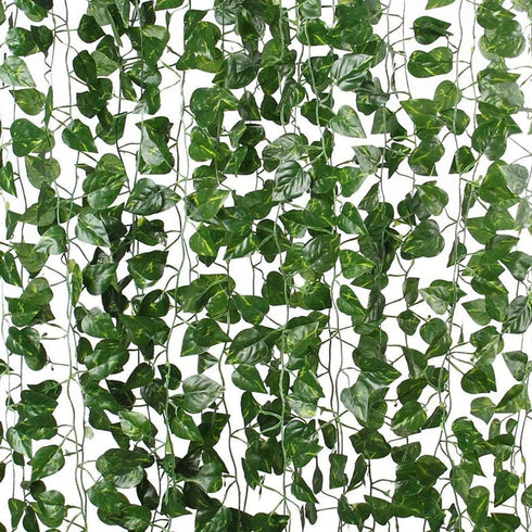 168 Feet Artificial Vines Greenery Garland, Faux Hanging Leaves Plants for Wedding Party Home Office Decorations