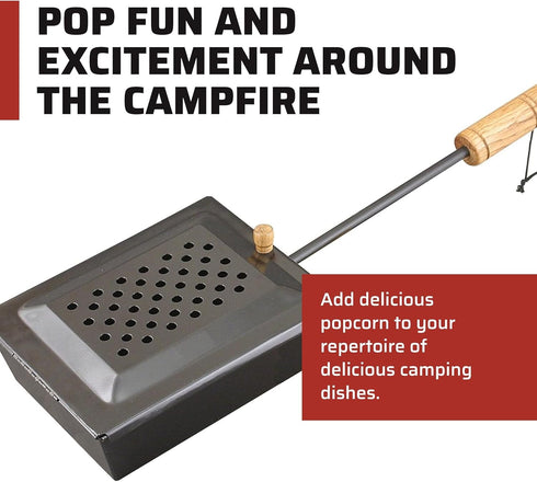 Camp Chef Popcorn Popper for Campfire - Make 3.5 Quarts of Popcorn - Camp Cooking System Accessories