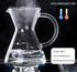 Pour Over Coffee Maker with Reusable Stainless Steel Drip Filter, Lead-Free Borosilicate Glass Carafe (400ml/13.5oz)