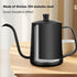 MERMOO YILAN 21oz Gooseneck Coffee Kettle, 600ml Stainless Steel Pour Over Drip Pot for Tea & Coffee (Silver)