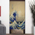 Doorway Curtain Tapestry - Japanese Noren Curtain Tapestry of The Great Wave Off Kanagawa for Door Hanging