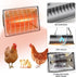 250W Chicken Coop Heater Lamp Winter Hanging Heat Lamp for Chickens Incubators Temperature Adjustable Chicken Brooder