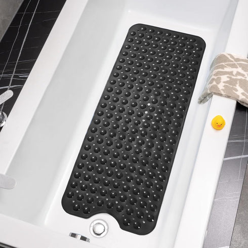 Tree Bud Bathtub Mats, Non-Slip Extra Long Shower Mat 39 x 16 Inch, Machine Washable for Kids
