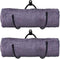 Wall Mount Towel Storage Rack Organizer for Bathroom, Kitchen, Utility Room - Adjustable Metal Hooks - 2/PK (Black)
