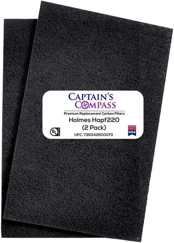 Replacement Carbon Pre-Filter for Holmes HAPF220 Air Purifiers - 2 Pack, Made in USA