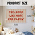 Wheatwin 20x30 Inch Playroom Decor Wall Banner "This Room Was Made For Playin'" - Nursery Canvas Art, Kids Bedroom
