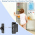 2 Pcs Refrigerator Fridge Freezer Door Lock with Password, Child Proof for Kitchen Refrigerator, Cabinets, Drawers