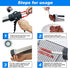GGYCASE 2LB 5 Nozzles 3 Large Capacity Stainless Steel Jerky Gun Kits, Sausage Stuffer Machine, Meat Gun, Beef Jerky