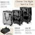 Small_41L) Reusable Grocery Bag on Wheels, Foldable Rolling Duffle Bag, Carry on Luggage Bag with Handle and Zipper