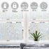 LEMON CLOUD Decorative Window Privacy Film, 3D Stained Glass Window Sticker, Anti-UV Sun Blocker (Rainbow Tulip Design,