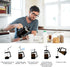 French Press Coffee Maker, 34 Oz Large Glass Pitcher, 4 Level Filter System, Stainless Coffee Spoon & Cleaner Brush