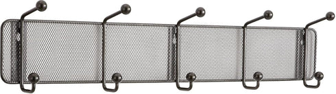 Safco Onyx 5-Hook Steel Mesh Wall Rack, SAF6403BL