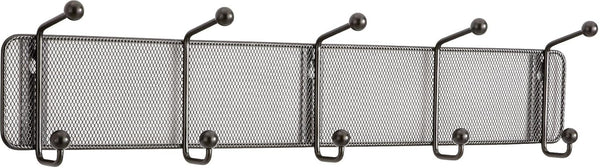 Safco Onyx 5-Hook Steel Mesh Wall Rack, SAF6403BL