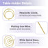 Table Number Holders 10Pcs - 8.75 Inch Tall Place Card Holders for Wedding Party Graduation Reception (Gold)