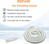 W10861521 Dryer Door Seal with Adhesive, Compatible with Crosley, Amana, Maytag, Kenmore, Whirlpool Dryers