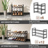 3-Tier Closet Expandable Shoe Rack, Adjustable Shoe Shelf Storage Organizer Heavy Duty Metal Free Standing Shoe Rack