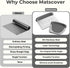Bench Scraper Dough Cutter Tool - Stainless Steel Kitchen Dough Scraper for Bread, Cake & Pizza