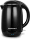 Elite Gourmet EKT1821 1.8L Double Wall Insulated Kettle, 1500W with Stainless Steel Interior, Auto Shut-Off, Black
