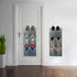 Wall Mounted Shoes Rack 2 Pack - Store 6 Pairs of Sneakers with Sticky Hanging Mounts, Organizer Shelf