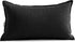 Jeanerlor Cotton Linen Decorative Lumbar Throw Pillow Case 12"x20" for Wedding/Party/Gift, Black