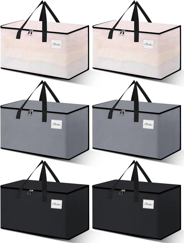 Heavy Duty Moving Bags - Extra Large Packing Bags and Storage Totes, Collapsible and Foldable for Moving and Storage,