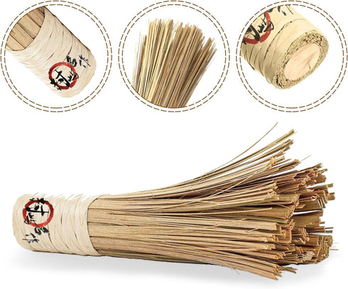 12-Inch Bamboo Wok Brush, Flat Brush, Kitchen Cleaning Brushes for Scrubbing and Cleaning Cooking Pots, Pans and Grilling Utensils (1 Pack) by OTYFGHD