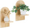 Boho Shelf Wall Decor - Bohemian Floating Shelves for Nursery Bedroom Living