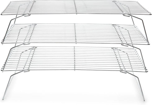 Fox Run 4698 Stackable Cooling Rack Set, Chrome, 3-Piece