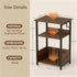 FurnPulse 3-Tier 75+ Albums, Record Player Stand with Vinyl Storage, Turntable Stand Table Holds Heavy Duty Media
