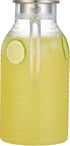3 Liter/100 Oz Karafu Glass Pitcher with Lid, Easy Clean Heat Resistance Borosilicate Glass Jug for Hot/Cold Water