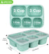 Bento Lunch Boxes, Reusable 5-Compartment Food Containers for Adults, Set of 4 (Wheat)