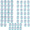 Suwimut 62 Pieces Fondant Alphabet Letter Cutters and Number Set - Cake Biscuit Mold Decorating Tools for DIY Cookies