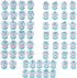 Suwimut 62 Pieces Fondant Alphabet Letter Cutters and Number Set - Cake Biscuit Mold Decorating Tools for DIY Cookies