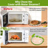 Microwave Splatter Cover for Food Guard - 10 Inch Plate Covers with Water Steamer - Kitchen Essentials