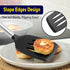 HOTEC Heat Resistant Silicone Slotted Solid Turner Spatula, Kitchen Spatula Set, Cooking Utensils for Nonstick