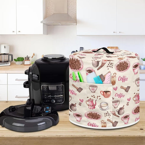 Dust Cover for 6 qt Instant Pot, Insulated Cloth Cover for Electric Pressure Cooker, Rice Cooker, Air Fryer, Coffee,