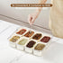 Snackle Box Charcuterie Container - Divided Serving Tray with Lid and Handle, 8 Compartment Portable Snack Box