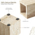 Countertop Real Natural Travertine Marble Toothbrush Holder & Pen Holder & Makeup Brush Holder & Utensil Holder