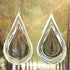 Wind Spinner with Flowing-Light Effect, Stainless Steel House Hanging Decoration 12“x 8“ with 360° Rotating Hook (1 pc)