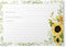 Dashleigh 50 Double-Sided Sunflower Recipe Cards, 4x6 Inches