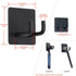 Adhesive Hooks | Bathroom Wall Towel Hooks, Black Stick Shower Razor Holder, Stainless Steel Organizer