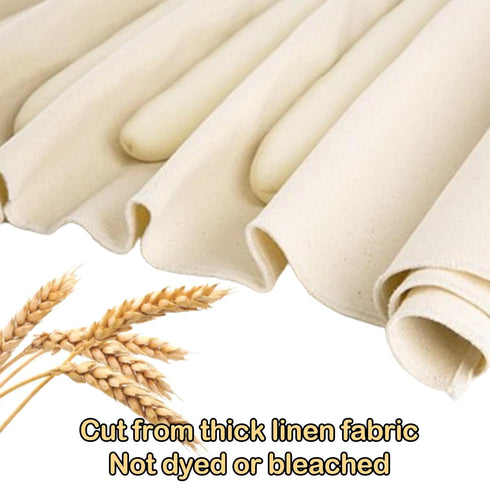 2 Pcs Bread Towel for Baking, 14x18 Inches Linen Cloth Flour Sack Towels for Bread Proofing Cover