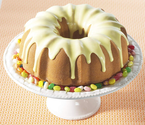 Nordicware 6-Cup Navy Blue Formed Bundt Pan, Lightweight Design
