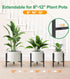 8 12 Inches 1 Pack, Plant Stand Indoor Adjustable, Metal Modern Indoor Plant Stand, Heavy Duty Plant Stands Outdoor