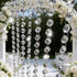 KIPETTO 33ft 14mm Acrylic Crystal Beads Garland Chandelier Gem Beads Chain Hanging Crystals Beads Strings for Wedding