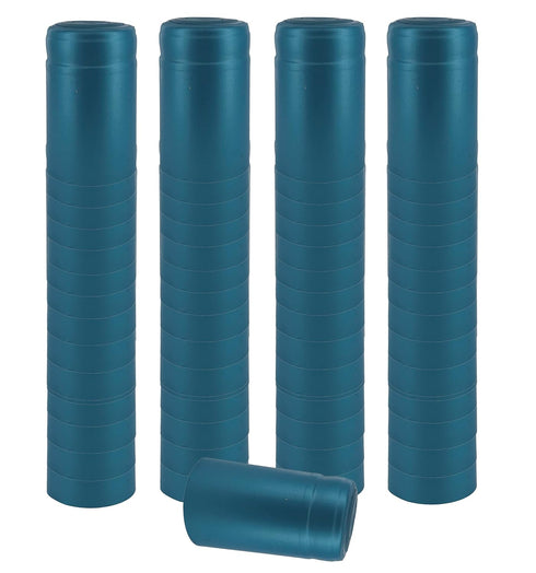Metallic Light Blue PVC Shrink Capsules, 500 Count